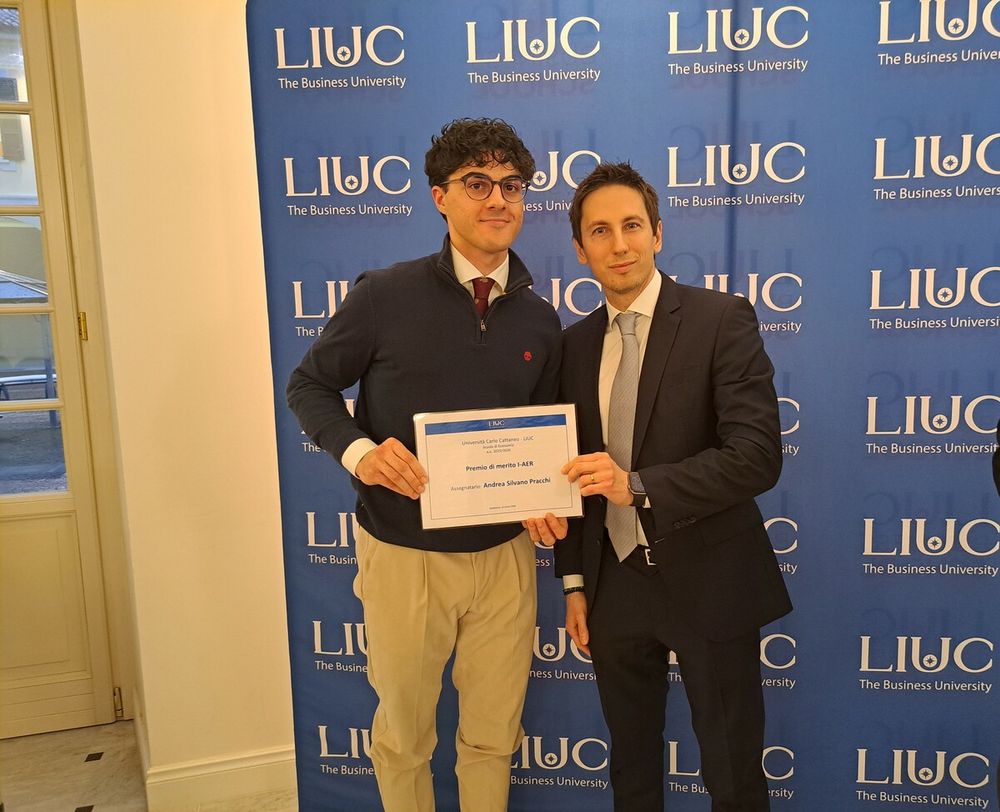 Borsa di studio LIUC per Andrea Silvano Pracchi, studente di Castelletto Sopra Ticino