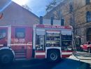 Incendio all’ex caserma Passalacqua a Novara