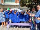 Una panchina lilla all’Istituto comprensivo Borgomanero Una panchina lilla all’Istituto comprensivo Borgomanero