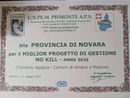 Premio al miglior progetto “No Kill” per la gestione del torrente Agogna