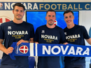 Novara Calcio, presentati ufficialmente i nuovi acquisti Riccardi, Jelenic e Manseri