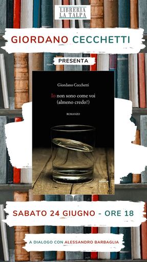 Giorda Cecchetti presenta il suo libro "Io non sono come voi (almeno credo!)" Giorda Cecchetti presenta il suo libro "Io non sono come voi (almeno credo!)"