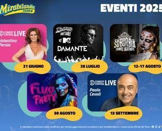 Mirabilandia, eventi estate 2025: programmazione per tutti i gusti e le età Mirabilandia, eventi estate 2025: programmazione per tutti i gusti e le età