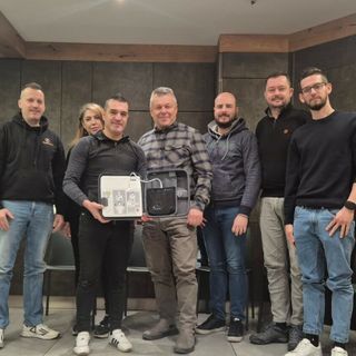 Nella foto la consegna all' azienda Marini di Villadossola