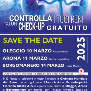 La salute dei reni per tutti: prevenzione e diagnosi precoce in prima linea