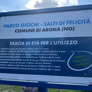 Inaugurato il nuovo parco giochi &quot;Salti di Felicità&quot; a Mercurago