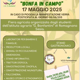 “Bonfa in campo”: a Villa Caccia una giornata di natura, animali e tradizioni per tutta la famiglia