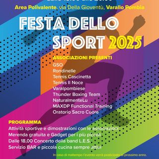 Festa dello Sport 2025 a Varallo Pombia: un pomeriggio tra attività e divertimento
