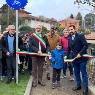 Inaugurato a Invorio il nuovo percorso pedonale di via Marconi