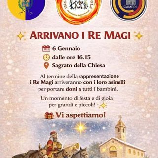Cameri, arrivano i Re Magi: festa dell’Epifania per grandi e piccoli