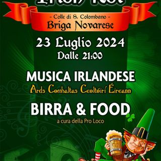 Gemellaggio con gli Irlandesi di Bangor: serata teatrale e musica folkloristica al Colle di San Colombano