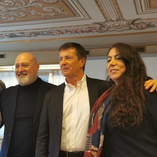 Nella foto da sinistra: Rossano Pirovano, Stefano Bonaccini, Giorgio Gori, Sara Paladini, Domenico Rossi