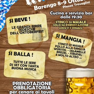 l’8 e 9 ottobre si svolgerà l’Utubar Fest di Barengo