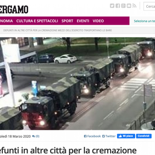 Arrivano a Novara feretri da cremare da Bergamo
