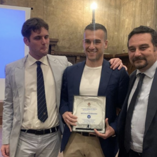 Premio alla memoria di Sergio De Marchi per distinti meriti sportivi assegnato a Michele Giordano, arbitro della serie C