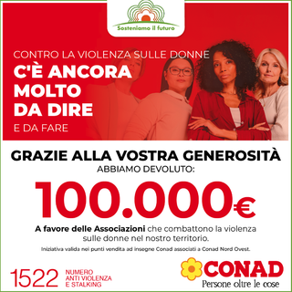 Conad Nord Ovest dona fondi al Centro antiviolenza Spazio Donna di Novara