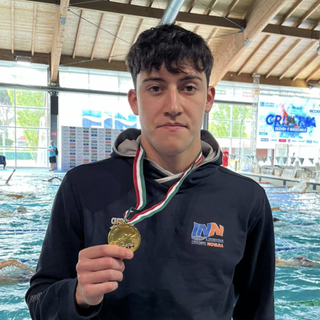Riccardo Rigazio campione italiano nei 50 rana juniores