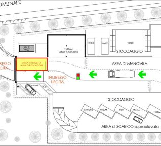Lavori di manutenzione al centro di conferimento di Pombia