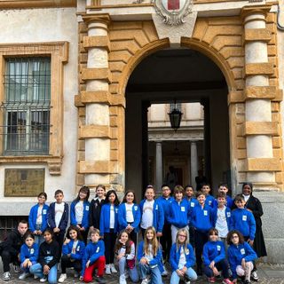 Gli alunni del “Sacro Cuore” in visita a palazzo Natta per conoscere la provincia