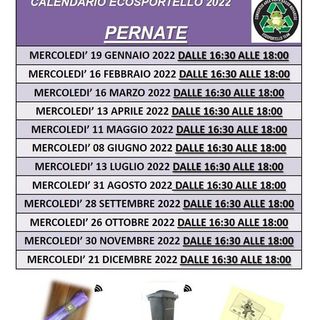 Apre oggi pomeriggio l’Ecosportello di Pernate