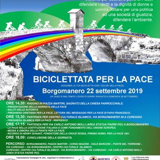 A Borgomanero la “Biciclettata per la pace”