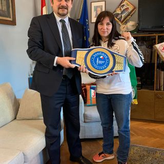 Il sindaco Canelli ha incontrato la campionessa Martina Bernil
