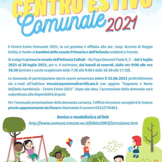 Aprirà il 5 luglio il Centro Estivo di Trecate