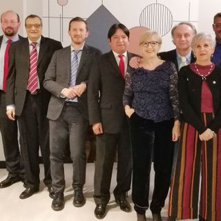 Consulenti del Lavoro della provincia di Novara  riuniti in videoconferenza per l'assemblea annuale 2020