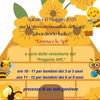 Laboratorio ludico-creativo sulle api per bambini alla biblioteca civica di Trecate