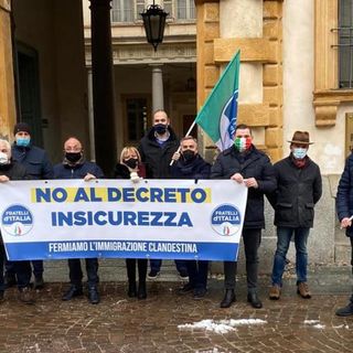 Fratelli d’Italia è scesa in piazza contro il nuovo decreto sicurezza