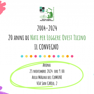 Nati per leggere Ovest Ticino festeggia 20 anni di attività con un convegno e un mese di laboratori