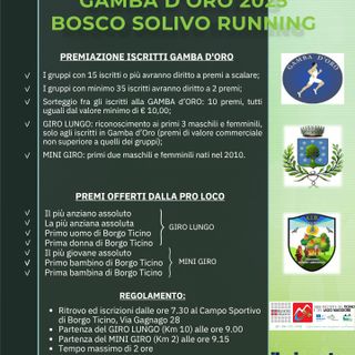 Domenica 19 ottobre torna la 'Gamba d’Oro' a Borgo Ticino