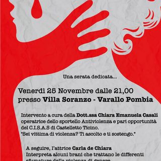 Varallo Pombia, una serata contro la violenza sulle donne