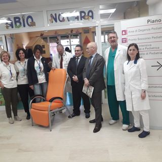 L'Abio dona 11 poltrone relax alla Pediatria del Maggiore
