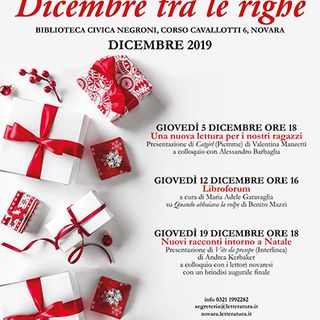 ‘Dicembre fra le righe’, partono giovedì gli incontri alla Biblioteca Negroni