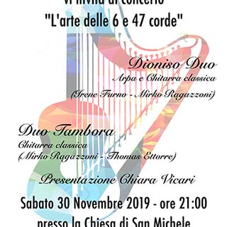 Il 30 novembre alla chiesa di San Michele di Massino Visconti l’ ”arte delle 6 e 47 corde”