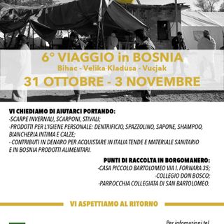 Settimo viaggio umanitario in Bosnia promosso dall'associazione Mamre: &quot;Chiediamo a tutti di aiutarci ad aiutare&quot;
