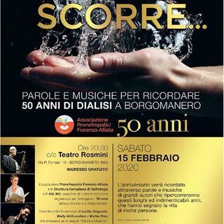 Tutto scorrre: parole e musiche per ricordare i 50 anni di dialisi a Borgomanero