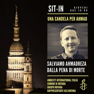 Alle 18 davanti al Municipio di Novara il Sit In contro la condanna a morte del prof. Djalali