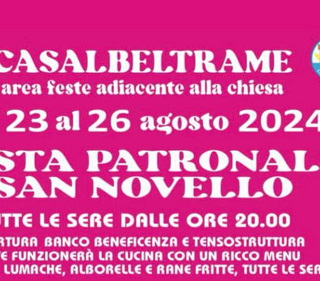 Al via la festa patronale di San Novello