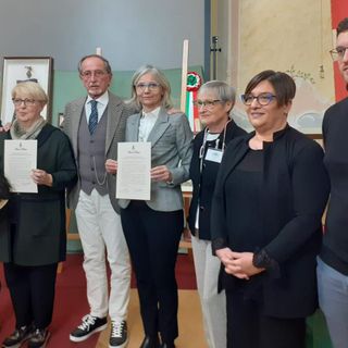 La sezione trecatese dell'associazione combattenti e reduci 1919 ha donato il proprio vessillo alla città