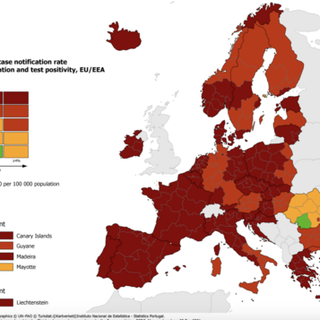 Europa, mappa del contagio. Il Piemonte resta in rosso