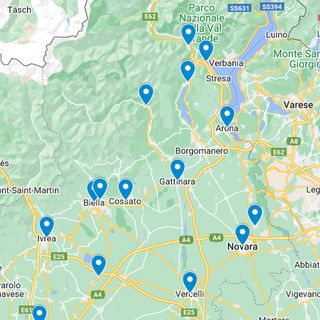 Foto: la ''geografia'' del girone A del campionato di Promozione