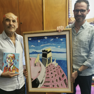 Il pittore Galliatese Alessandro Abruscato ha donato due dipinti alla Fondazione Vittoriale Degli Italiani