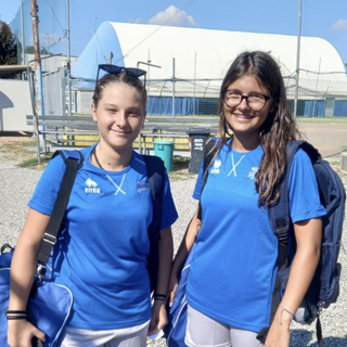 Due ragazze di Novara, vestono l'azzurro della Nazionale Italiana Softball U13