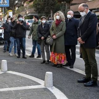 Borghi e altri deputati del Pd con il neo segretario Letta commemorano le vittime del rapimento Moro