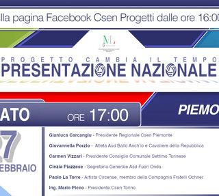 Csen Piemonte, online la presentazione del progetto regionale &quot;Cambia il tempo&quot;