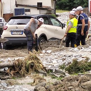 I volontari della Protezione Civile di Novara in azione a Macugnaga