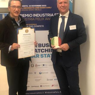 Premio Industria Felix ad Acqua Novara Vco, Terzoli e Barbone: &quot;Siamo tra le 200 aziende migliori d'Italia&quot;