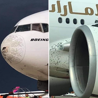 Boeing colpito dalla grandine: ha chiesto il rientro a Malpensa sopra il lago d’Orta